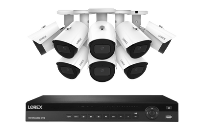 Lorex Elite Series 4K 16 Camera Capable 6TB Wired NVR System with 4MP (2K) A4 IP Bullet Cameras
