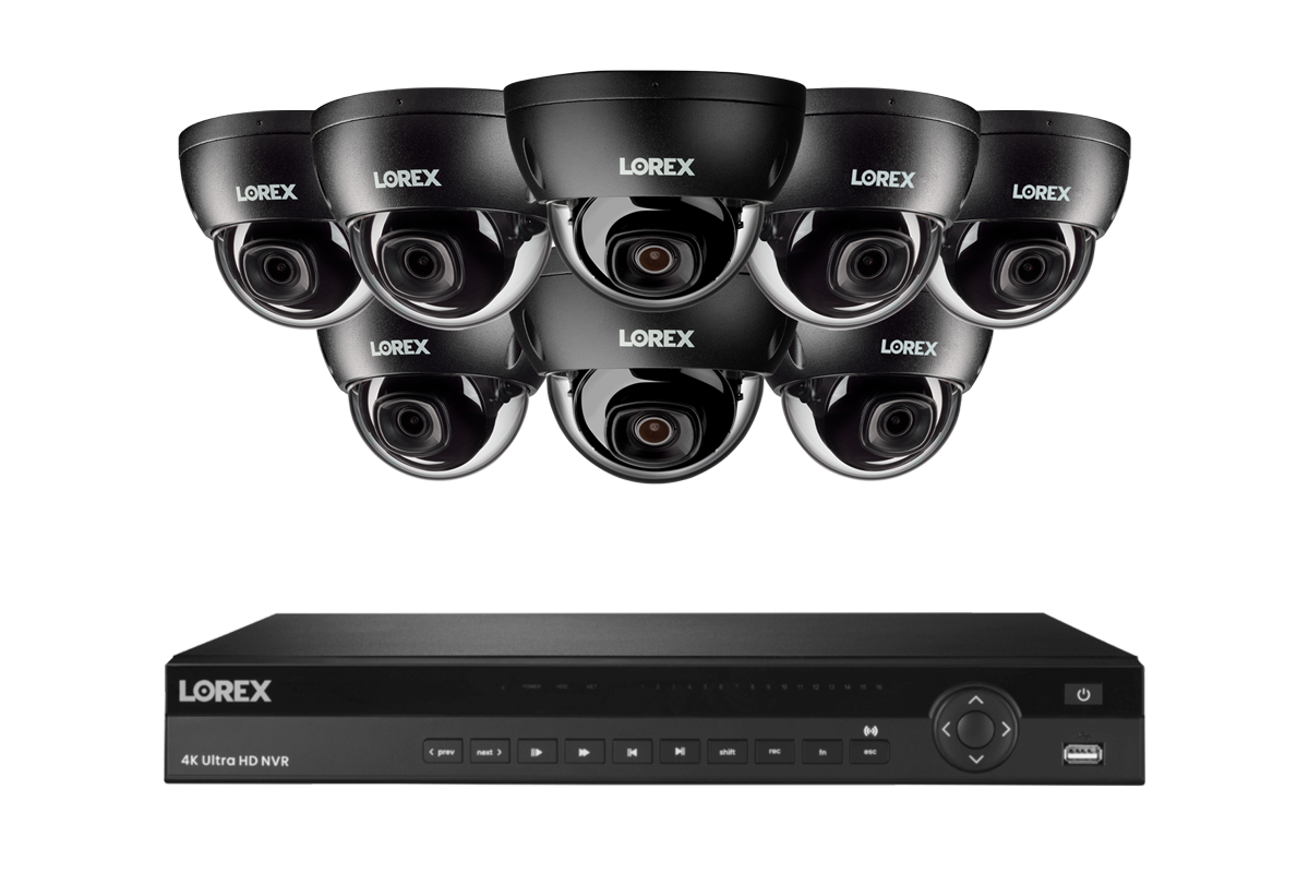 Lorex Elite Series 4K 16 Camera Capable 6TB Wired NVR System with 4MP (2K) A4 IP Dome Cameras