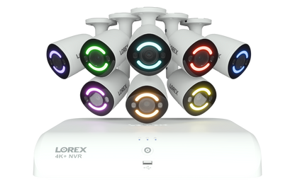 4K+ (12MP) IP Security Cameras with 16-Channel (8 Wired, 8 Wi-Fi) Fusion Recorder