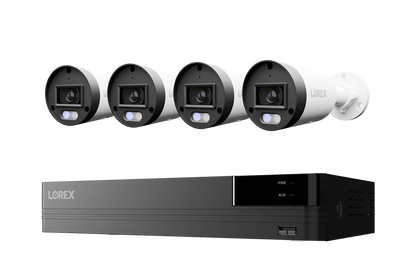 Lorex Connect U Series 4K 8-Channel Wired NVR System with U3 4K PoE Bullet Cameras - 2TB