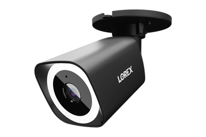 Lorex Connect V3 4K Wired PoE Bullet Camera with Smart Security Lighting - White/Black