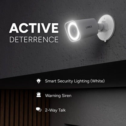 Lorex Connect 4K 8-Channel Wired NVR System with 4K IP Bullet Security Cameras - 1TB