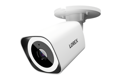 Lorex Connect V3 4K Wired PoE Bullet Camera with Smart Security Lighting - White/Black