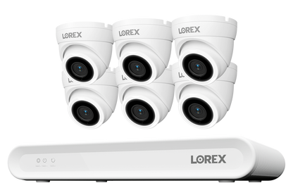 Lorex Connect V Series 4K 8-Channel Wired NVR System with V3 4K PoE Turret Cameras - 1TB