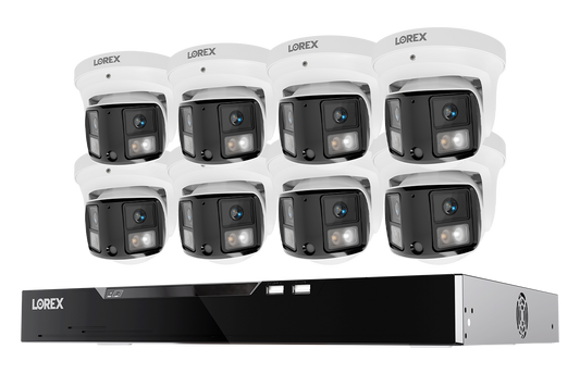 Lorex Connect X Series 4K 16-Channel Wired NVR System with X3 Dual-Lens Turret Camera - 4TB