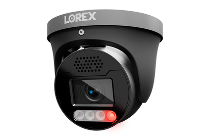 Lorex Connect X5 4K PoE Turret Camera with AI Color Night Vision - White/Black