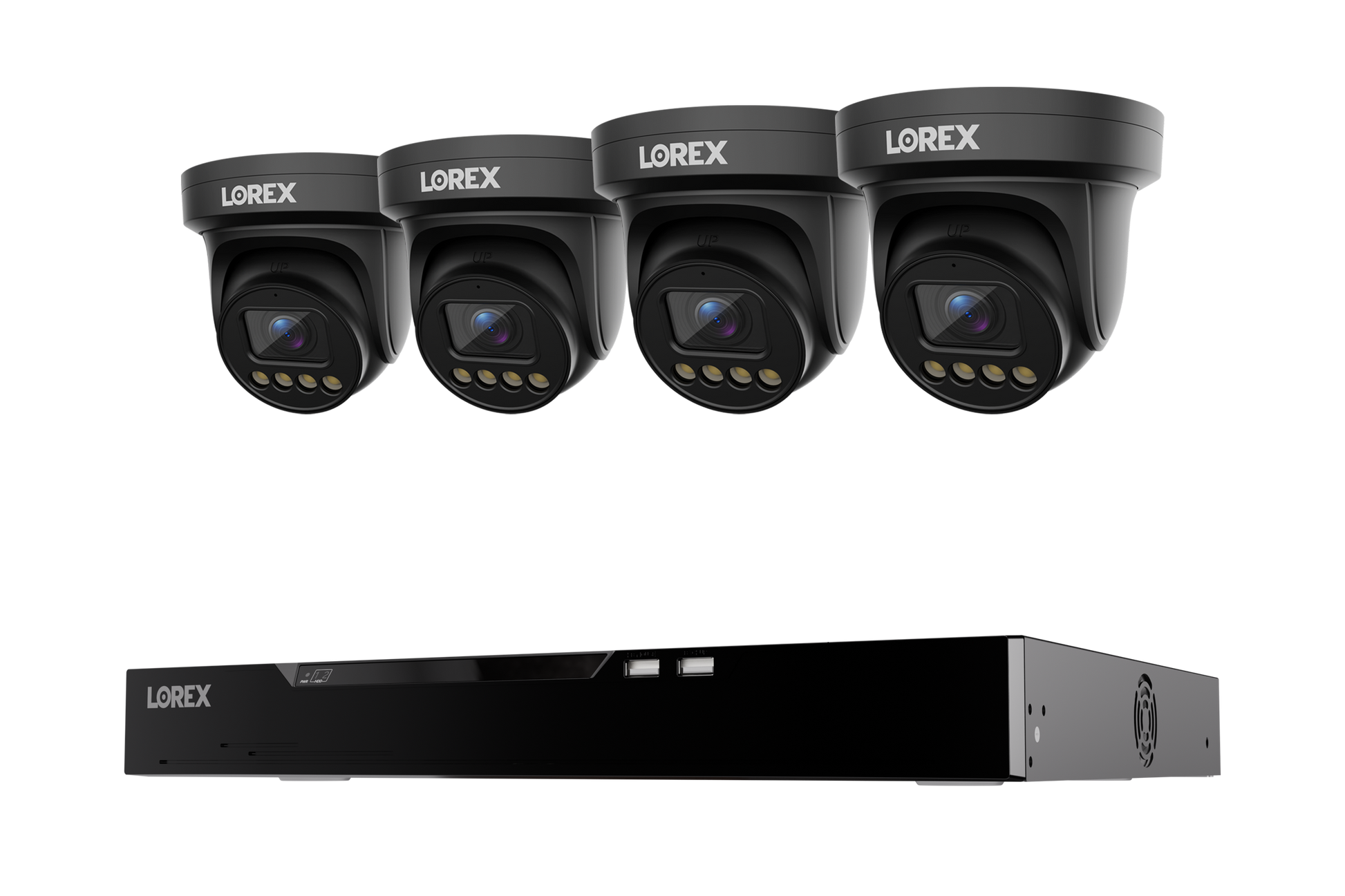 Lorex Connect X Series 4K 16-Channel Wired NVR System with X3 Turret Security Cameras - 4TB