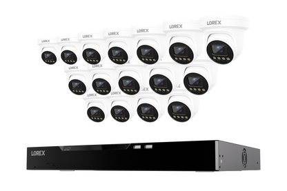 Lorex Connect X Series 4K 16-Channel Wired NVR System with X3 Turret Security Cameras - 4TB