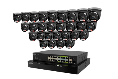 Lorex Connect X Series 4K 32-Channel Wired NVR System with X5 Turret Security Cameras - 8TB