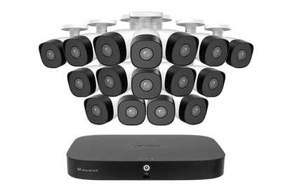 Lorex Classic Fusion Series 4K 20-Channel (16 Wired + 4 Fusion Wi-Fi) 1TB DVR Wired System with 1080p Analog Bullet Security Cameras