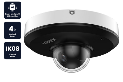Lorex Elite Series 4K 16 Channel 6TB Wired System with P2 Wired 2K IP Mini PTZ Cameras