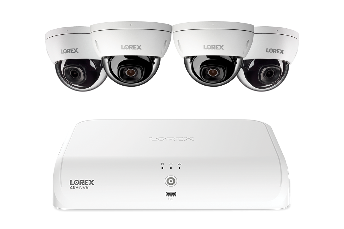 Lorex Fusion Series 4K 16 Channel (8 Wired + 8 Fusion Wi-Fi) 2TB Wired System with A4 Wired 2K IP Dome Cameras