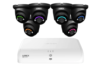 Lorex Fusion Series 4K 16 Channel (8 Wired + 8 Fusion Wi-Fi) 2TB Wired System with H12 Wired 4K IP Dome Cameras
