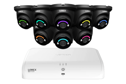 Lorex Fusion Series 4K 16 Channel (8 Wired + 8 Fusion Wi-Fi) 2TB Wired System with H12 Wired 4K IP Turret Cameras