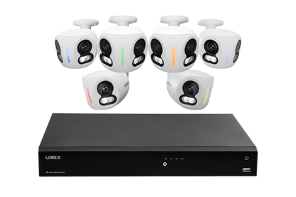 Lorex Classic Fusion Series 4K 16 Channel 6TB Wired NVR System with 4K IP Dual Lens Cameras