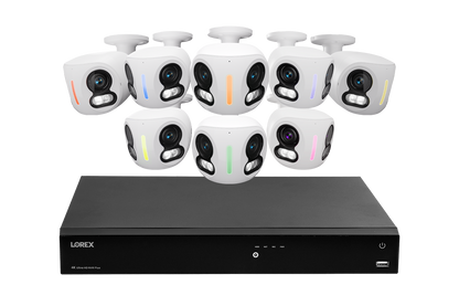 Lorex Classic Fusion Series 4K 16 Channel 6TB Wired NVR System with 4K IP Dual Lens Cameras