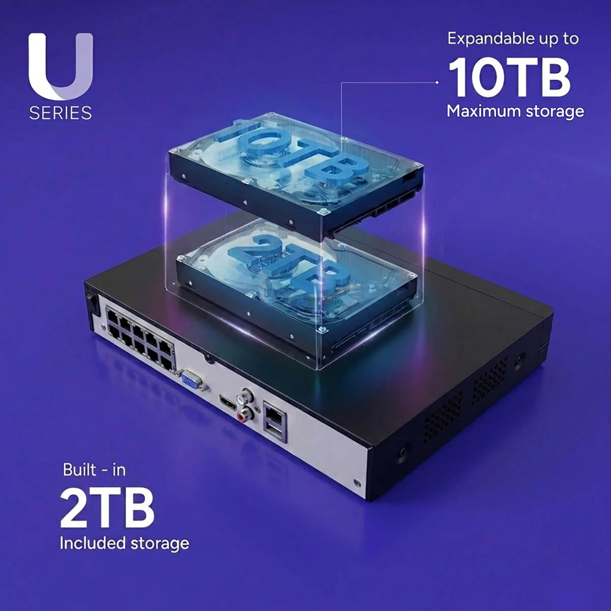 Lorex Connect UA 4K 8-Channel PoE Network Video Recorder - 2TB