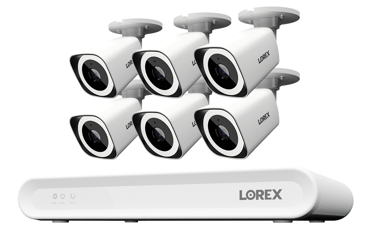 Lorex Connect 4K 8-Channel Wired NVR System with 4K IP Bullet Security Cameras - 1TB