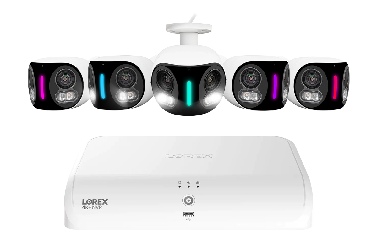 Lorex Fusion Series 4K+ 16 Channel (8 Wired + 8 Fusion Wi-Fi) 2TB Wired System with H20 Wired 4K IP Dual Lens Cameras