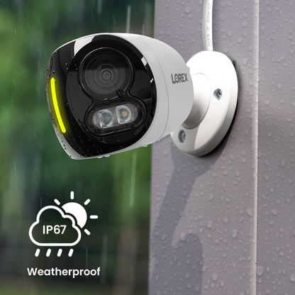 Lorex H20 4K IP Wired Dual Lens Security Camera with Smart Security Lighting and Smart Motion Detection