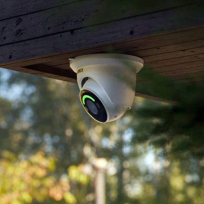 Lorex H12 4K IP Wired Turret Security Camera with Smart Security Lighting and Smart Motion Detection