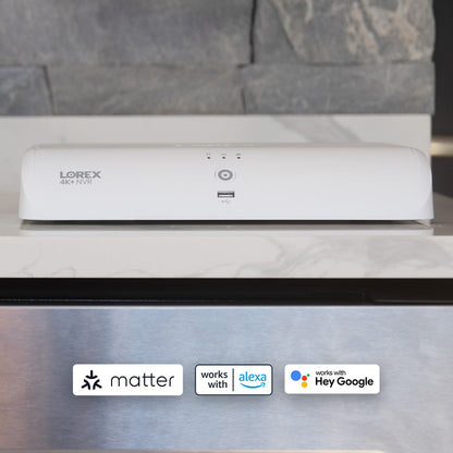 Lorex Fusion Series 4K 16 Channel (8 Wired + 8 Fusion Wi-Fi) 2TB Wired System with H12 Wired 4K IP Bullet Cameras