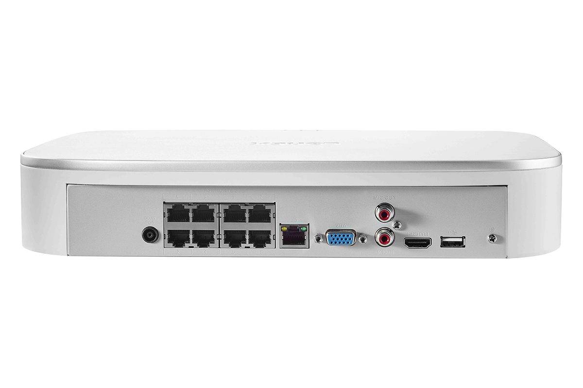 4K Ultra HD 8-Channel Fusion NVR System with 4 Smart Deterrence 4K 8MP IP Cameras, 150FT Night Vision, 3TB Hard Drive