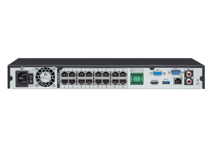 4K Ultra HD 16 Channel Security NVR, 3TB Hard Drive, POE, Records 4K (4 x 1080p) at 30FPS, with Audio Recording