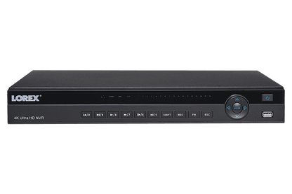 4K Ultra HD 8 Channel Security NVR, 2TB Hard Drive, POE, Records 4K (4 x 1080p) at 30FPS with Audio Recording