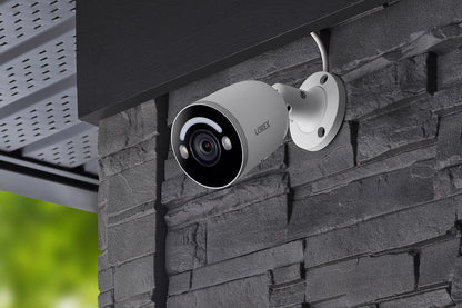 Lorex Fusion 4K 16 Camera Capable (8 Wired + 8 Fusion Wi-Fi) 2TB Wired NVR System with IP Bullet Cameras Featuring Smart Security Lighting