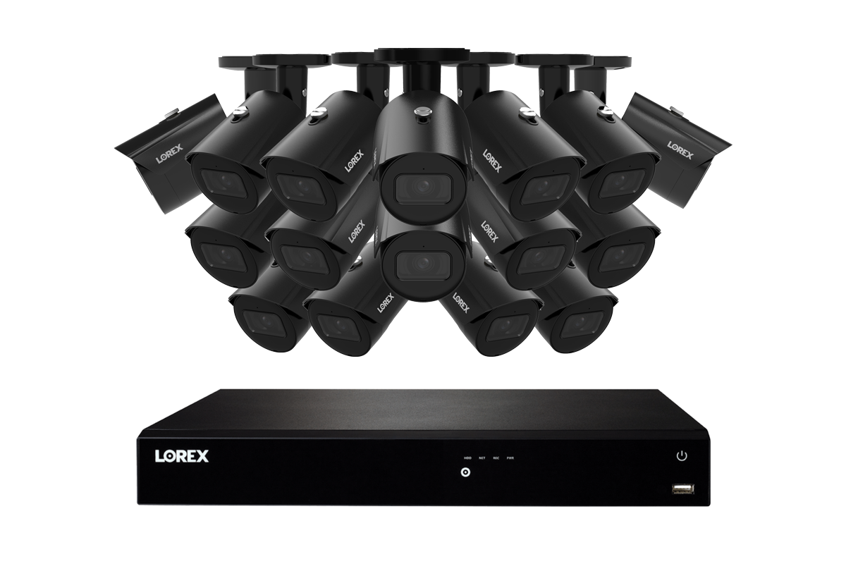 Lorex Fusion Series 4K 16 Camera Capable (Wired or Fusion Wi-Fi) 6TB Wired NVR System with A14 IP Bullet Cameras