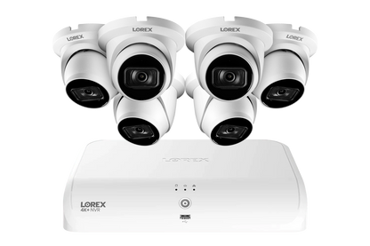 Lorex Fusion Series 4K+ 16 Channel (8 Wired + 8 Fusion Wi-Fi) 2TB Wired System with A14 Wired 4K IP Turret Cameras