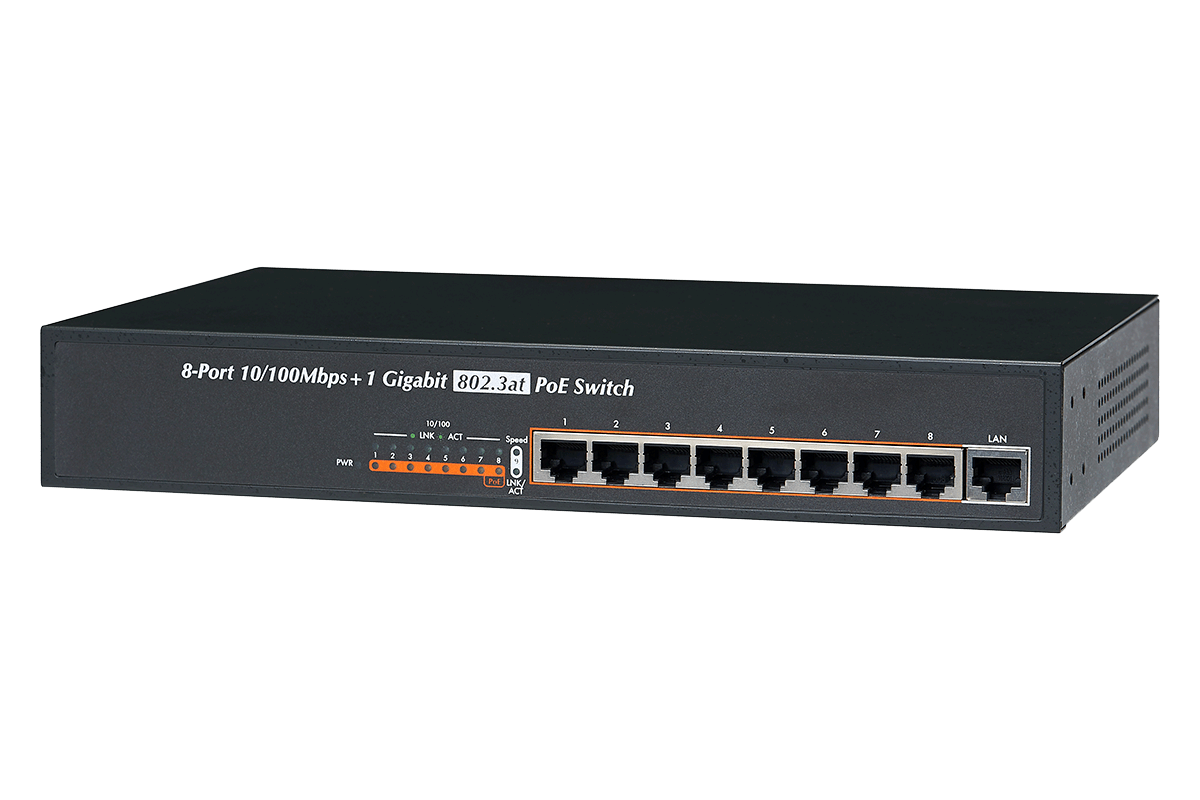DEAL OF THE DAY! 8-Channel High-Power PoE SwitchD