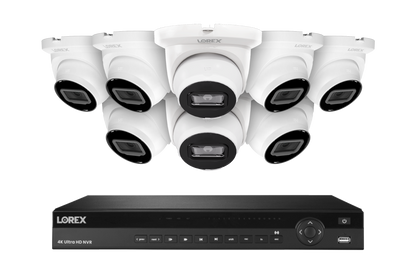 Lorex Elite Series 4K 16 Camera Capable 6TB Wired NVR System with 4MP (2K) A4 IP Turret Cameras