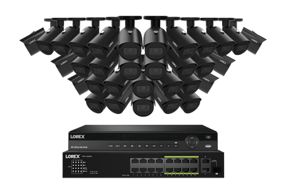 Lorex Elite Series 4K 32 Camera Capable 6TB Wired NVR System with A14 IP Bullet Cameras