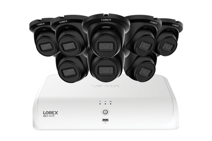 Lorex Fusion Series 4K+ 16 Channel (8 Wired + 8 Fusion Wi-Fi) 2TB Wired System with A4 Wired 2K IP Turret Cameras