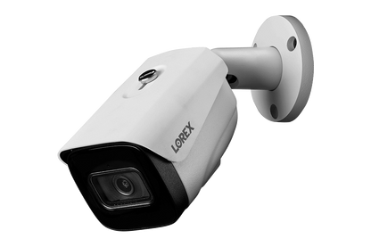 Lorex 4K (32 Camera Capable) 6TB Wired NVR System with Nocturnal 3 Smart IP Bullet Cameras Featuring Listen-In Audio and 30FPS Recording