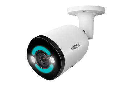 Lorex 4K+ 12MP IP Wired Bullet Security Camera with Smart Security Lighting (Open Box)
