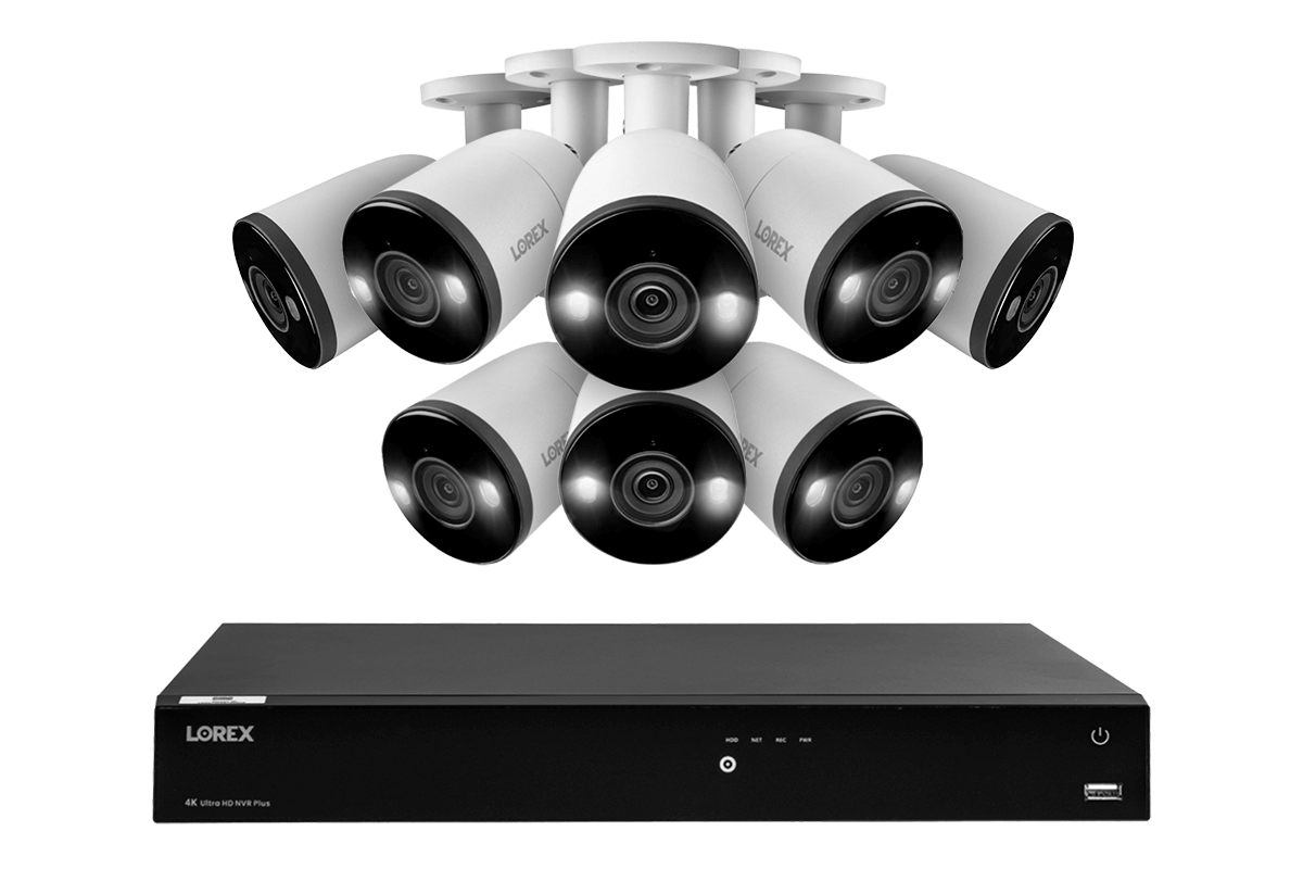 Lorex Fusion Series 4K 16 Camera Capable (Wired or Fusion Wi-Fi) 6TB Wired NVR System with H13 Bullet Cameras