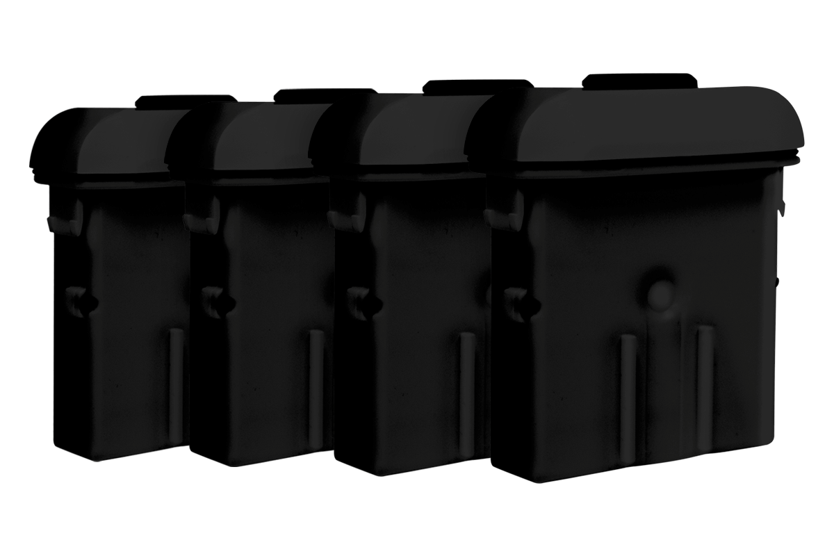 High-Capacity 4 Cell Battery Pack for LWB3900 Wire-Free Cameras (Black - 4-pack)