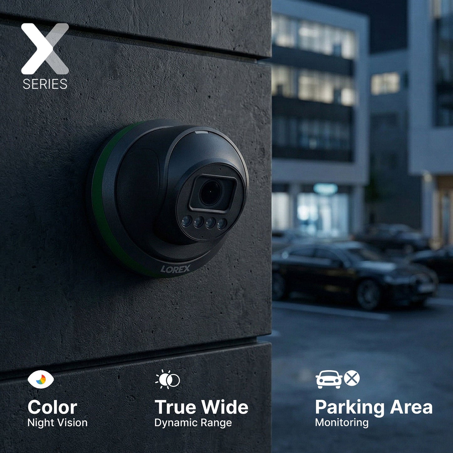 Lorex Connect X Series 4K 32-Channel Wired NVR System with X3 Turret Security Cameras - 8TB